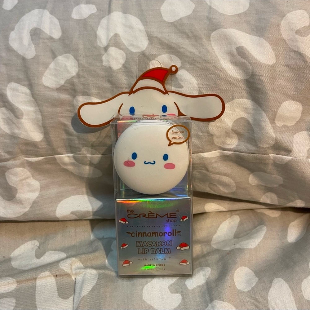 Santa Cinnamoroll Macaroon Lip Balm By The Crème Shop